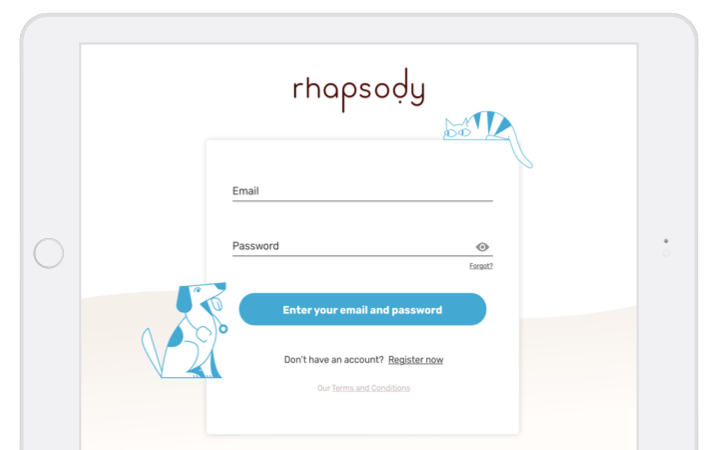 rhapsody veterinarians and techs cloud based software